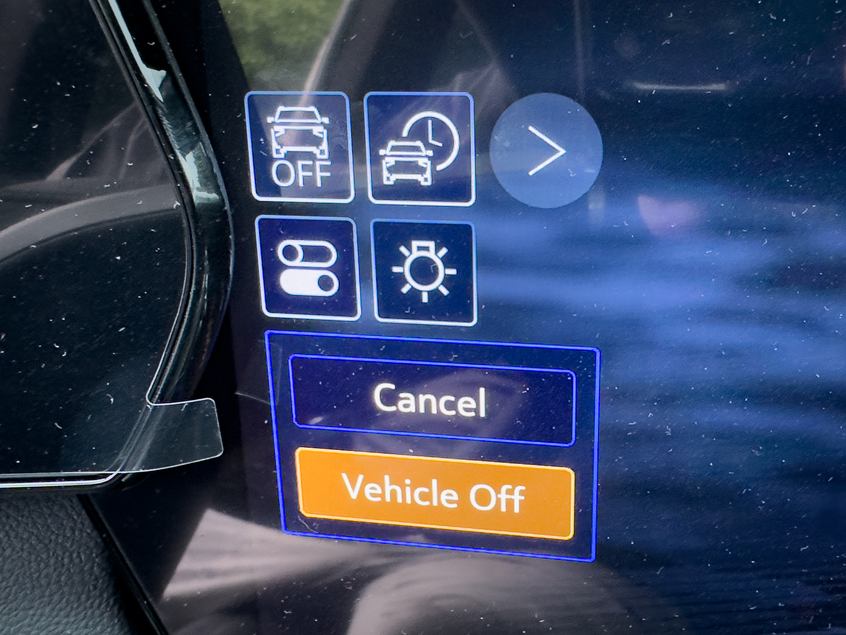 photo of Equinox off button
